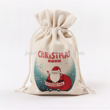 100% China Herstellung benutzerdefinierte Kordelzug Förderung Weihnachtsgeschenk Tasche